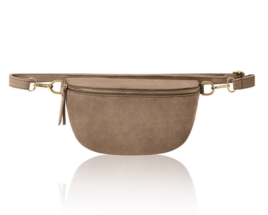 Taupe Suede Bum Bag - Bonnie