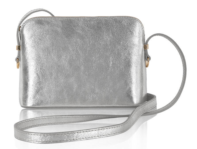 Silver Crossbody Bag - Petra