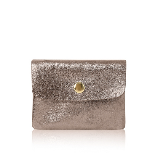 Bronze Mini Leather Purse - Mini