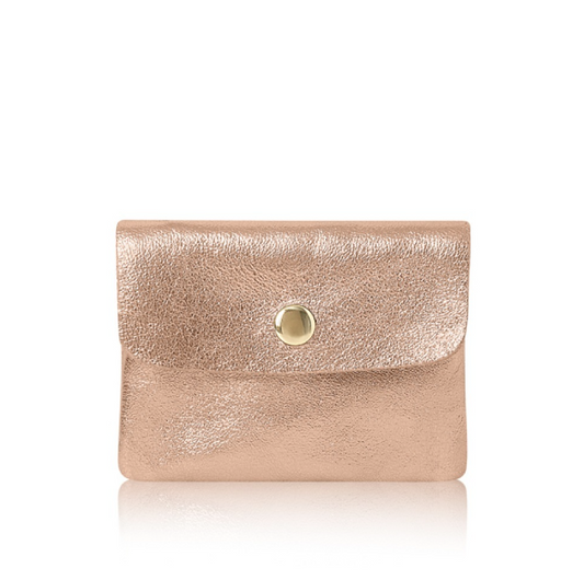 Rose Gold Mini Leather Purse - Mini