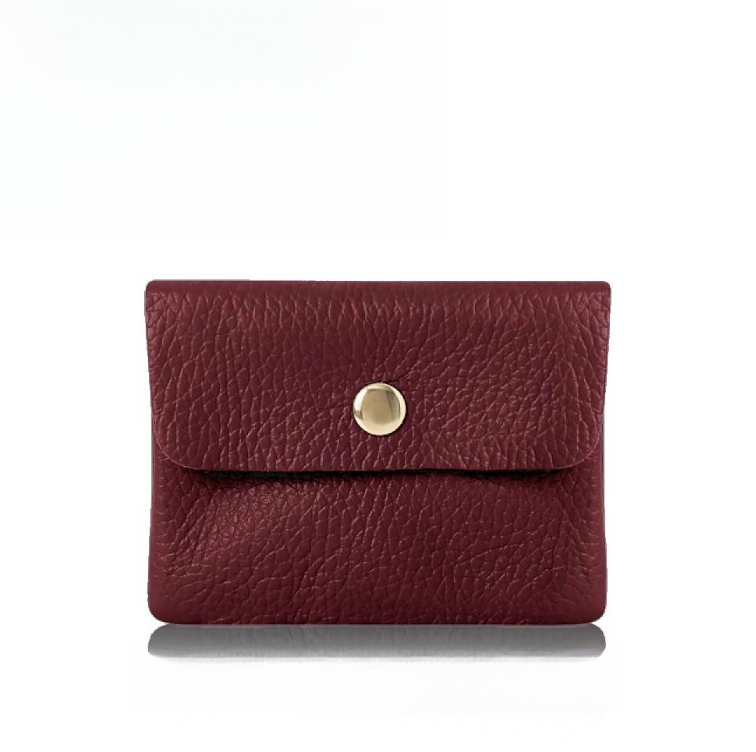 Red Plum Mini Leather Purse - Mini