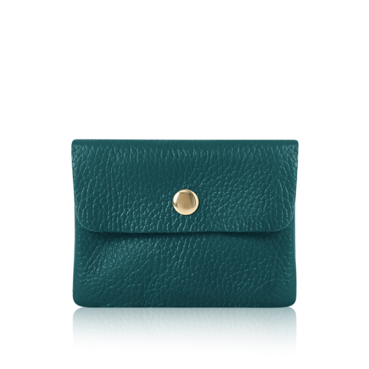 Teal Mini Leather Purse - Mini