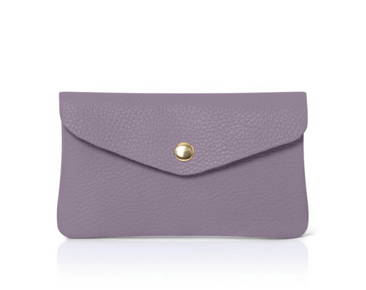 Lilac Leather Purse - Medium