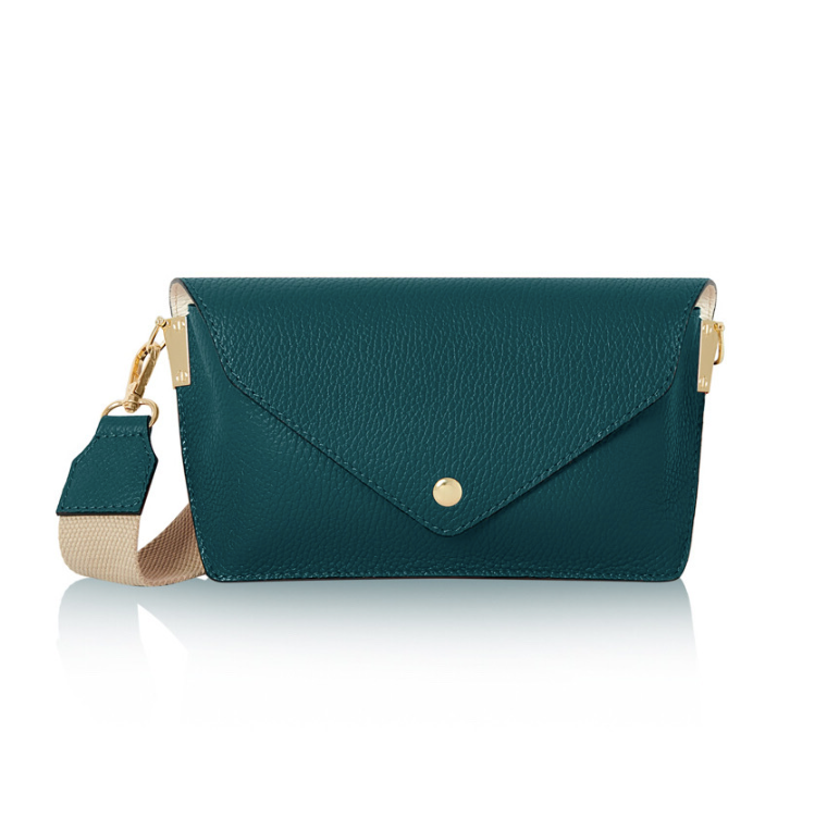 Small Teal Leather Bag - Sansa