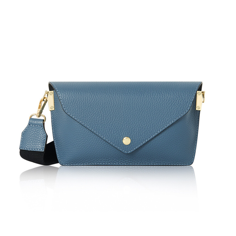 Small Blue Leather Bag - Sansa