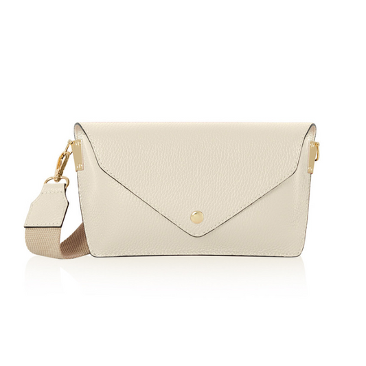 Small Cream Leather Bag - Sansa