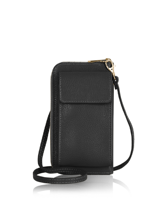 Black Travel Purse & Phone Holder - Tiffany