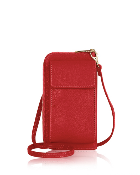 Red Travel Purse & Phone Holder - Tiffany