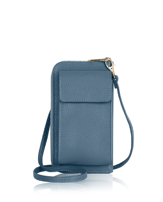 Blue Travel Purse & Phone Holder - Tiffany