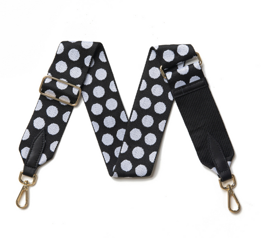 Black Spots Bag Strap