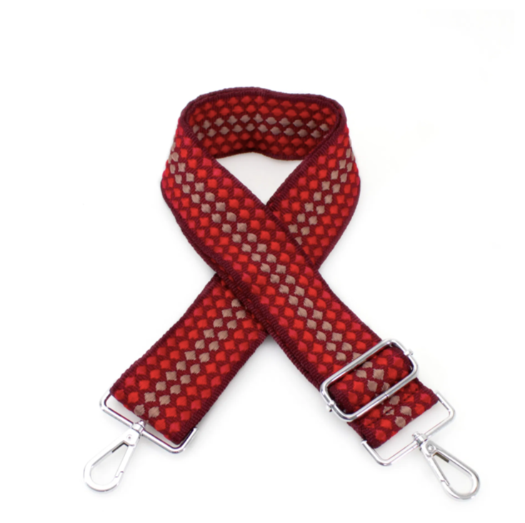 Red Spotty Print Bag Strap