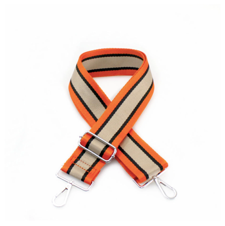 Orange Stripe Bag Strap